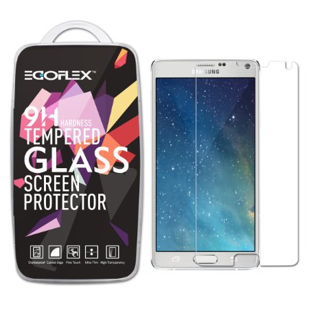 Note 4 Screen Protector, EGOFLEX Tru-Glass Series [Tempered Glass] Screen Protector High Definition for Samsung Galaxy Note 4