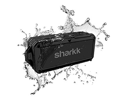 Waterproof Bluetooth Speaker Sharkk 2O IP67 Bluetooth Speaker Outdoor Pool Beach and Shower Portable Wireless Speaker