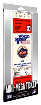 MLB New York Mets 1986 World Series Game 6 Mini-Mega Ticket