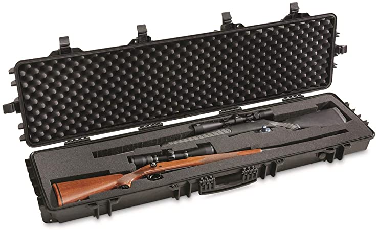 HQ ISSUE Double Hard Gun Case with Foam for Rifles and Shotguns, Tactical Cases, Large