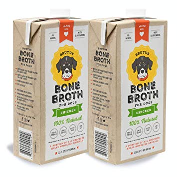 Bone Broth for Dogs | Wet Topper with Glucosamine Chondroitin | Stronger Dog Joints | Chicken Flavor | Made in USA