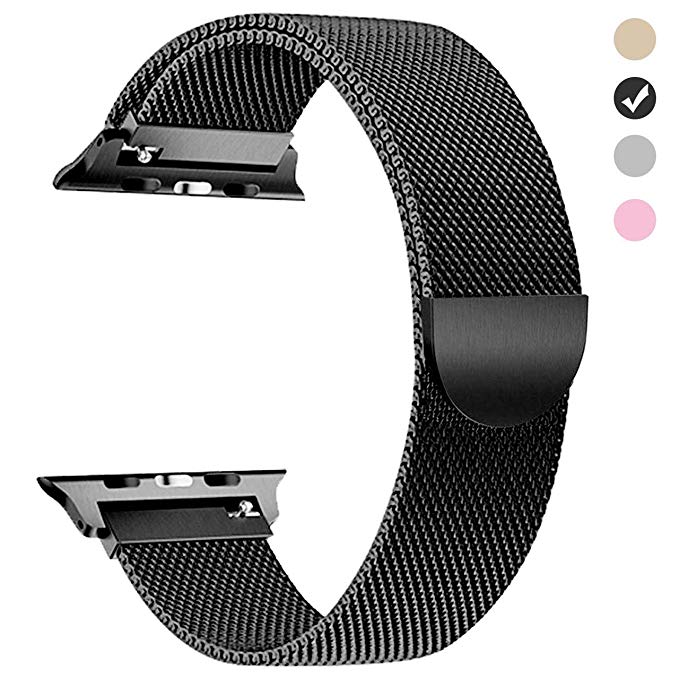 Tirnga Compatible with Apple Watch Band 42mm 38mm 44mm 40mm, iWatch Bands Milanese Loop Replacement for Series 4 3 2 1
