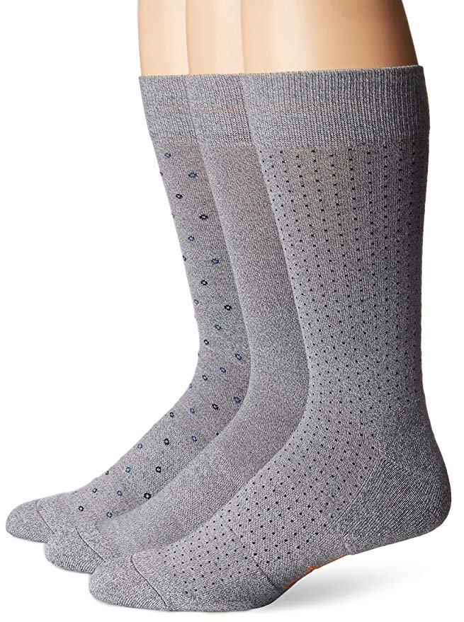 Dockers Men's 3 Pack Cushion Dress - Ultimate Fit Alternating Circles Socks