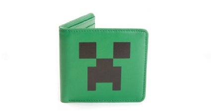 Minecraft Creeper Face Leather Wallet