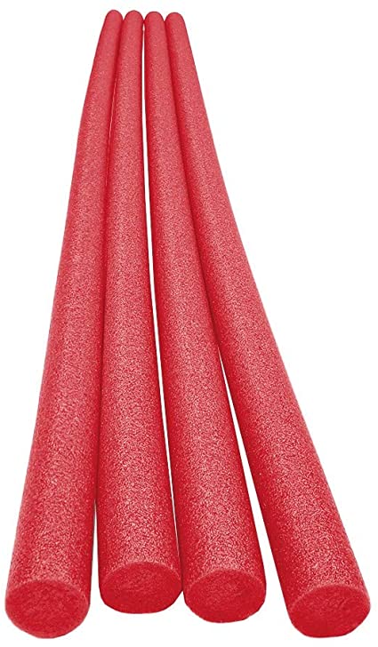 Oodles of Noodles 6 Foot Social Distancing Foam Aid - Red 4 Pack