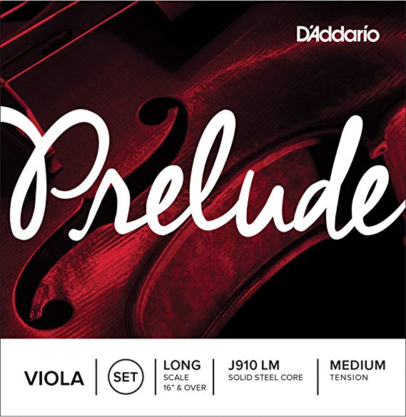 D'Addario Prelude Viola String Set, Long Scale, Medium Tension