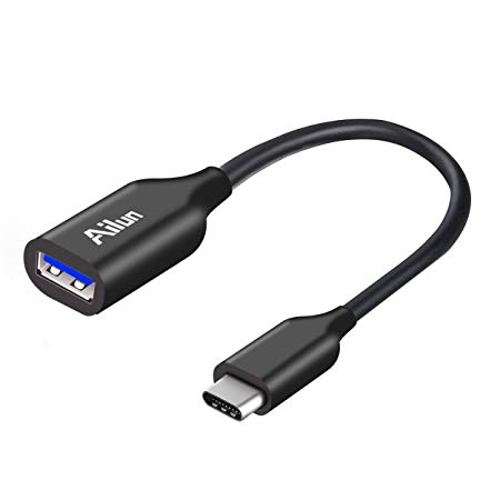 USB C to USB A 3.0 Adapter,USB A to USB C Adapter,Type-C to USB A,Thunderbolt 3 to USB 3.1 Female Adapter OTG Cable for MacBook Pro 2017/2016, Galaxy S9/S8/Note8 & More[Black]