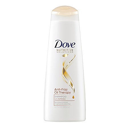 Dove Nutritive Solutions Shampoo, Anti-Frizz Oil Therapy 12 oz (Pack of 2)