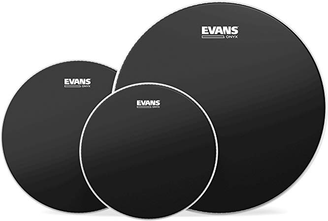 Evans Onyx 2-Ply Tompack Coated, Rock (10 inch, 12 inch, 16 inch)