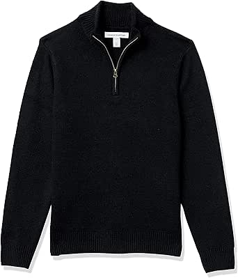 Amazon Essentials Men's Long-Sleeve Soft Touch Quarter-Zip Sweater