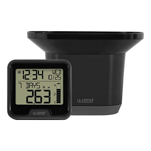 La Crosse Technology 724-1409 Wireless Digital Rain Gauge with in Temperature