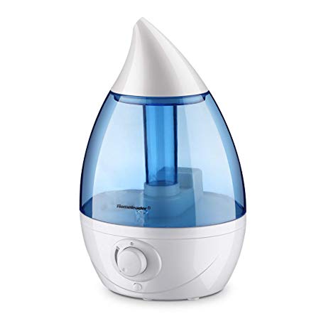 Homeleader Ultrasonic Cool Mist Humidifier, 1.6L Air Humidifiers for Bedroom and Babies, Whisper-Quiet Operation, Automatic Shut-Off and Color-Changing LED Lights - Lasts Up to 11 Hours