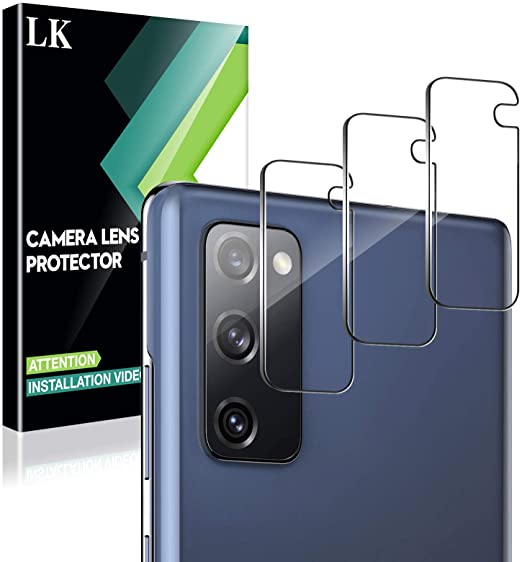 LK 3 Pack Camera Lens Screen Protector Compatible with Samsung Galaxy S20 FE 5G 6.5-inch Tempered Glass