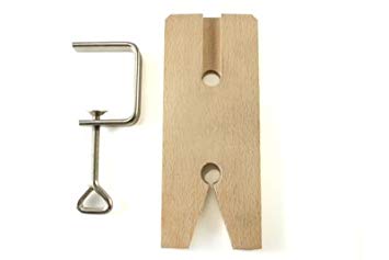 Euro Tool Plastic File Block and Clamp, 2-5/8 x 6-5/8 Inches - 416830, beige