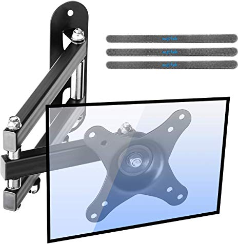 Suptek Cantilever TV Wall Bracket Mount Swivel and Tilt for Most 15’’-27’’ LED, LCD, OLED Flat Screen TVs and Monitors with VESA 75x75-100x100mm up to 13kg Full Motion Monitor Wall Bracket MA2720