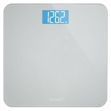 Balance High Accuracy Bathroom Scale with Easy-to-Read Backlit LCD and 5-Year Warranty