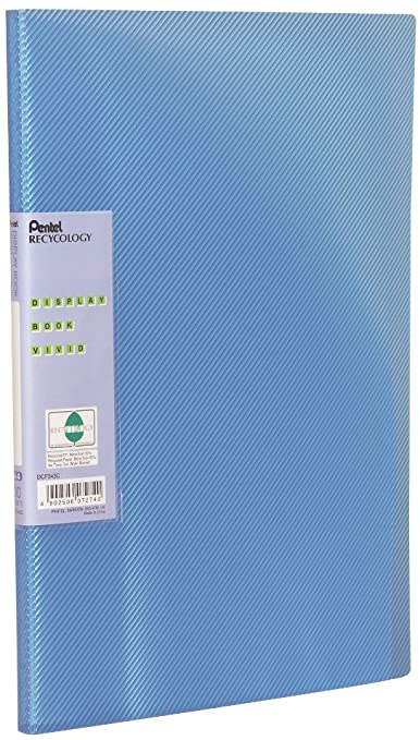 Pentel Recycology Vivid Display Book A4 30 Pockets - Color: Blue.