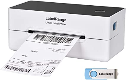 LabelRange Label Printer - 300DPI Commercial Grade Direct Thermal Label Printer - Great for Barcodes,Labels,Mailing,Shipping and More - 4x6 Printer