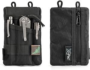 VIPERADE VE1 X-Pac EDC Werkzeugtasche Organizer EDC Pouch Klein EDC Taschen Pocket Organizer Nylon Multitool Tasche Klein für Taschenlampe Taschenmesser Stift Notizbuch (Schwarze)