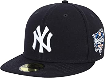 New Era Mens New York Yankees World Series 2000 Collection 59Fifty Fitted Hat, Adult, Navy