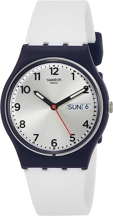 Swatch Unisex Digital Quartz Watch with Silicone Bracelet – GN720