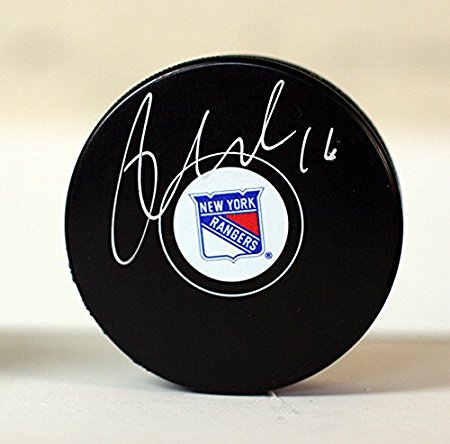 New York Rangers Derick Brassard Autographed Rangers Hockey Puck