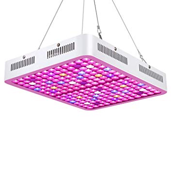 Roleadro LED Grow Light, Reflector-Series 1200W Plant Light Dual-Chip with ON/Off Switch and Daisy Chain, Red Bule Full Spectrum Grow Light for Indoor Plants, Hydroponic, Veg and Flower