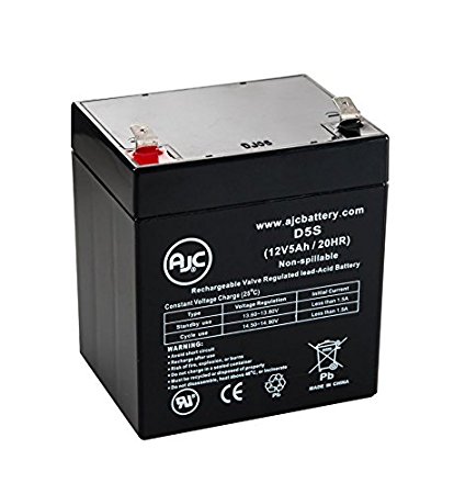 Ritar RT1250, RT 1250 12V 5Ah Battery - This is an AJC Brand Replacement