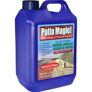 Value Pack of 2 (Savings on Postage) - Patio Magic! 5 Litres Liquid Concentrate Mould, Algae and Moss Killer