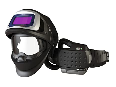 3M 36-1101-20SW Powered Air Purifying Respirator High Efficiency System with 3M Speedglas Welding Helmet 9100 FX-Air, Lithium Ion Battery, Side Windows and Auto-Darkening Filter 9100X, Shades 5, 8-13