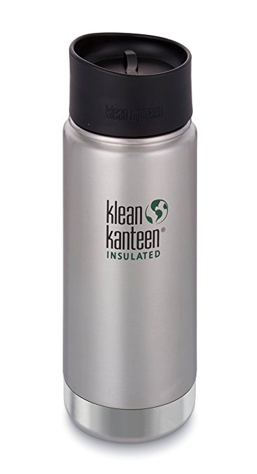 Klean Kanteen Insulated Wide Stainless Steel Coffee Mug with Café Cap 2.0