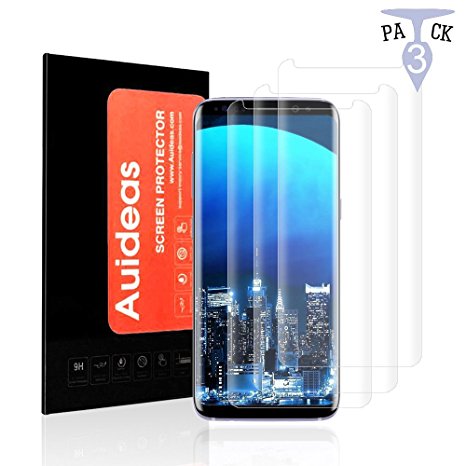 Galaxy S8 Plus Screen Protector [3-Pack], Auideas Screen Coverage 3D PET HD Screen Protector Film for Samsung Galaxy S8 Plus