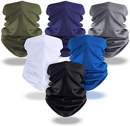 SATINIOR Summer UV Protection Face Covers Neck Gaiter Breathable Summer Bandana