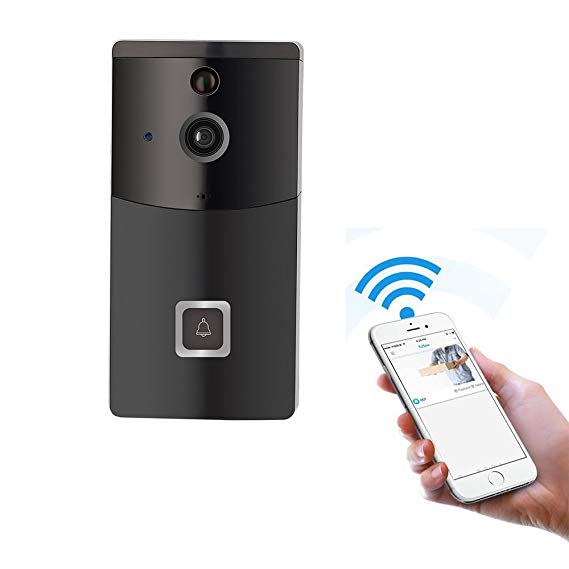 WIFI Video Doorbell, GAKOV GAB10 170 Degree HD Wireless Smart Doorbell Camera with Night Vision and PIR Motion Detection