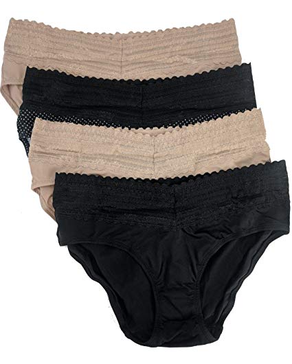 Warner's Women's No Pinches No Problems Hipster Panty 4-Pack