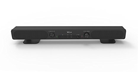 Icoox 2016 Mini Sound Bar - Bluetooth 4.1 Speaker ,Surround Sound System for TV, Smartphone, Computer (Black)