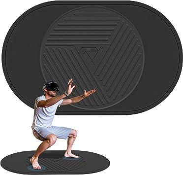 PRISMXR Extra Large Non-Slip VR Meta Quest 2 Mat (55''x35'') - Soft & Comfortable with Supportive Cushioning - Ideal for Quest Pro HTC Vive, PSVR PSVR2 - Enhance Your VR Experience