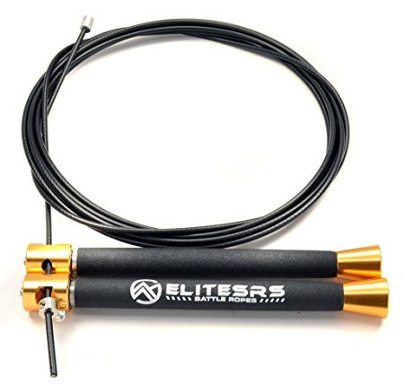 ELITE SURGE Jump Rope for CrossFit Double Unders - Versatile Cable Speed Rope *w/FREE eBook* : : Fully Adjustable Length for All Sizes