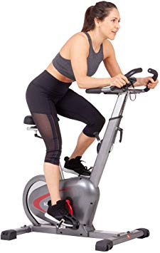 Body Rider Indoor Upright Bike with Curve Crank Tech and Rear Drive Flywheel BCY6000, Grey/Black/Red