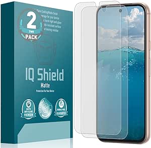 IQShield 2 Pack for Google Pixel 8a Matte Screen Protector Anti-Glare Anti-Bubble Film