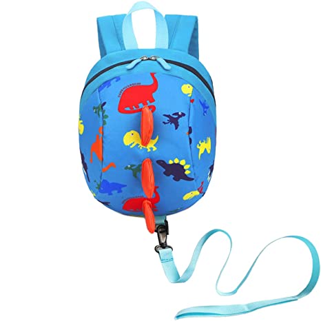 DB Dinosaur Toddler mini backpack with leash,children Kids baby harness bookbag