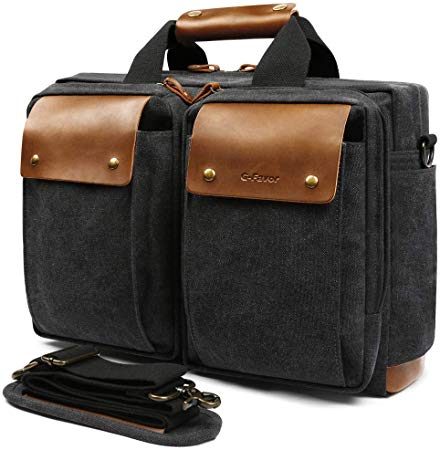 S-POINT Messenger Bag Vintage Canvas Computer Laptop Bag Handbag Business Briefcase Large Satchel Shoulder Bags Travel Work College School bags Fits 15.6 Inch Laptop for Men Women