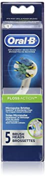 Oral B Floss Action Replacement Brush Heads Refill, 5 Count