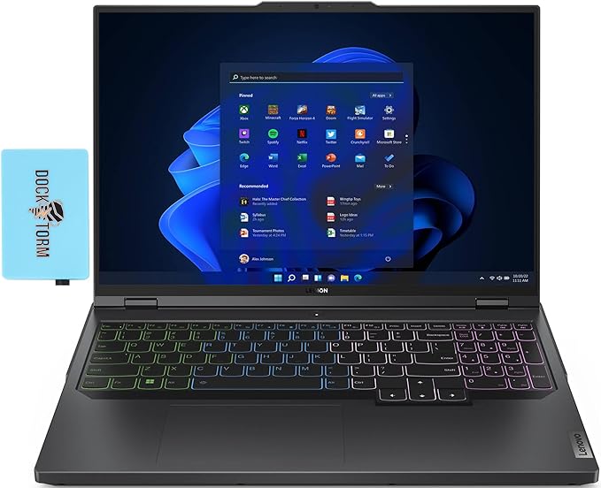 Lenovo Legion Pro 5i Gaming Laptop 16.0" 165 Hz IPS WQXGA (Intel i9-13900HX, GeForce RTX 4060 8GB GDDR6, 32GB DDR5, 1TB SSD, Per Key RGB Backlit KYB, WiFi 6E, Win 11 Home) w/DKZ Hub