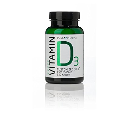 PurePharma D3 Vitamin D - 120 Capsules