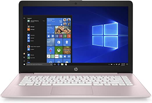 HP Stream 14-Inch Laptop, Intel Celeron N4000, 4 GB RAM, 64 GB eMMC, Windows 10 Home in S Mode with Office 365 Personal for 1 Year (14-cb188nr, Rose Pink)