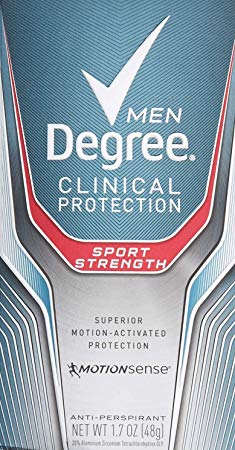 Degree Men Clinical Protection Sport Strength Antiperspirant & Deodorant 1.7 Oz (3 Pack)