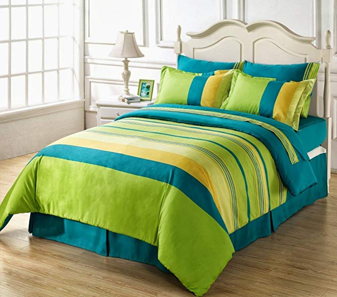 Ahmedabad Cotton Superior 160 TC Cotton Double Bedsheet with 2 Pillow Covers - Multicolour