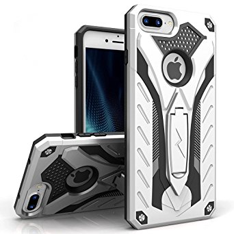 iPhone 7 Plus Case, Zizo [Static Series] Shockproof[Military Grade Drop Tested] w/ Built-in Kickstand [iPhone 7 Plus Heavy Duty Case] Impact Resistant