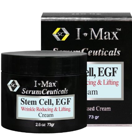 I Max Wrinkle Reducing and Lifting Cream fortified by Stem Cell EGF and Peptides to Boost Collagen Erase Fine Lines Shoal Deep Wrinkles Tighten Flabby Skin and Lift Sagged Skin